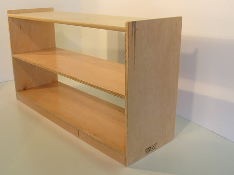 Montessori 2 Tier Shelf Open Back